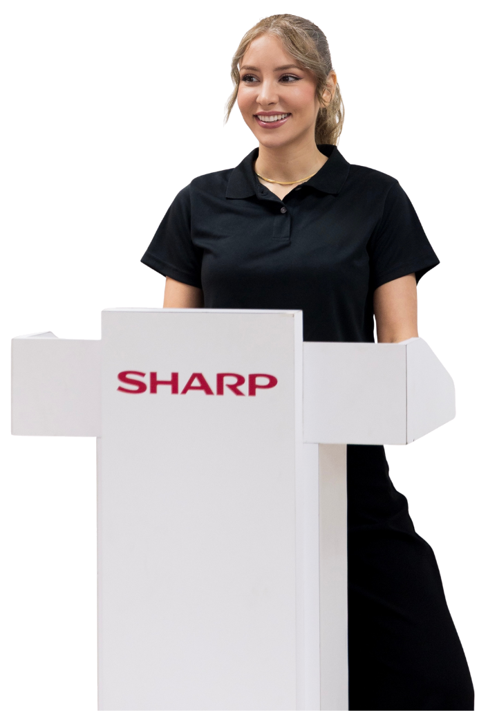 Tina Ka speaking at a SHARP wellness event