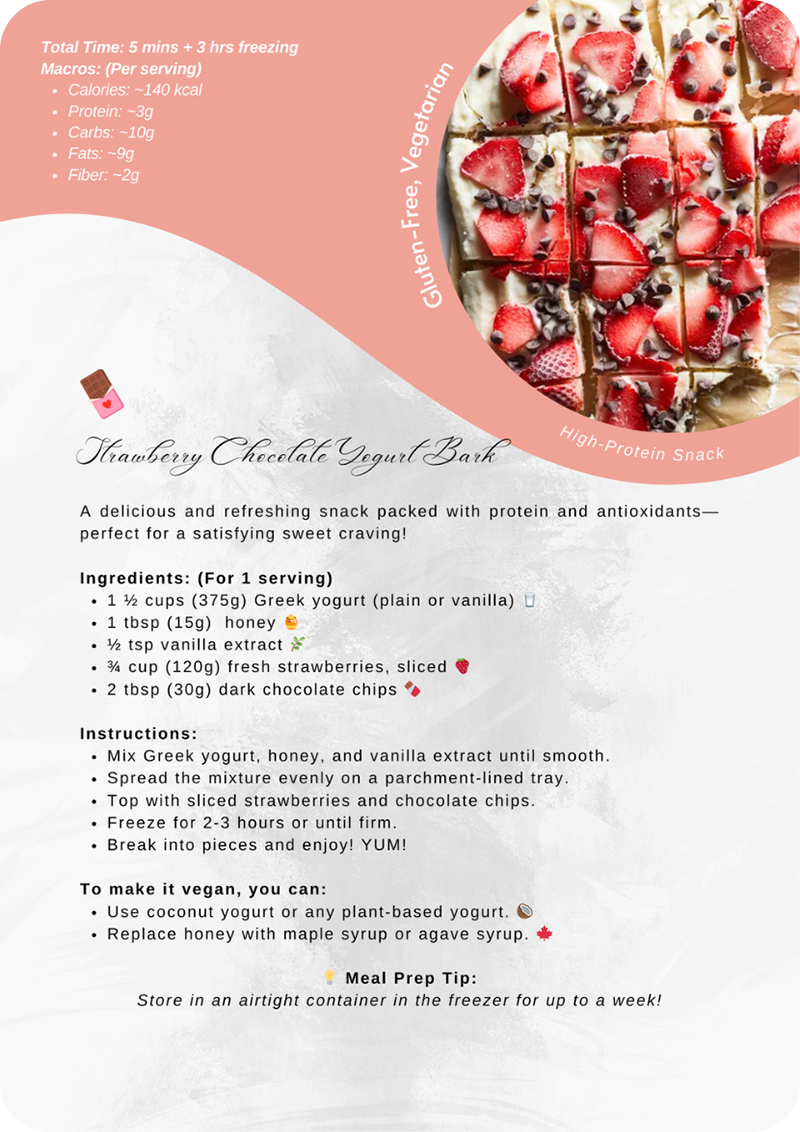 Strawberry chocolate yogurt bark recipe preview