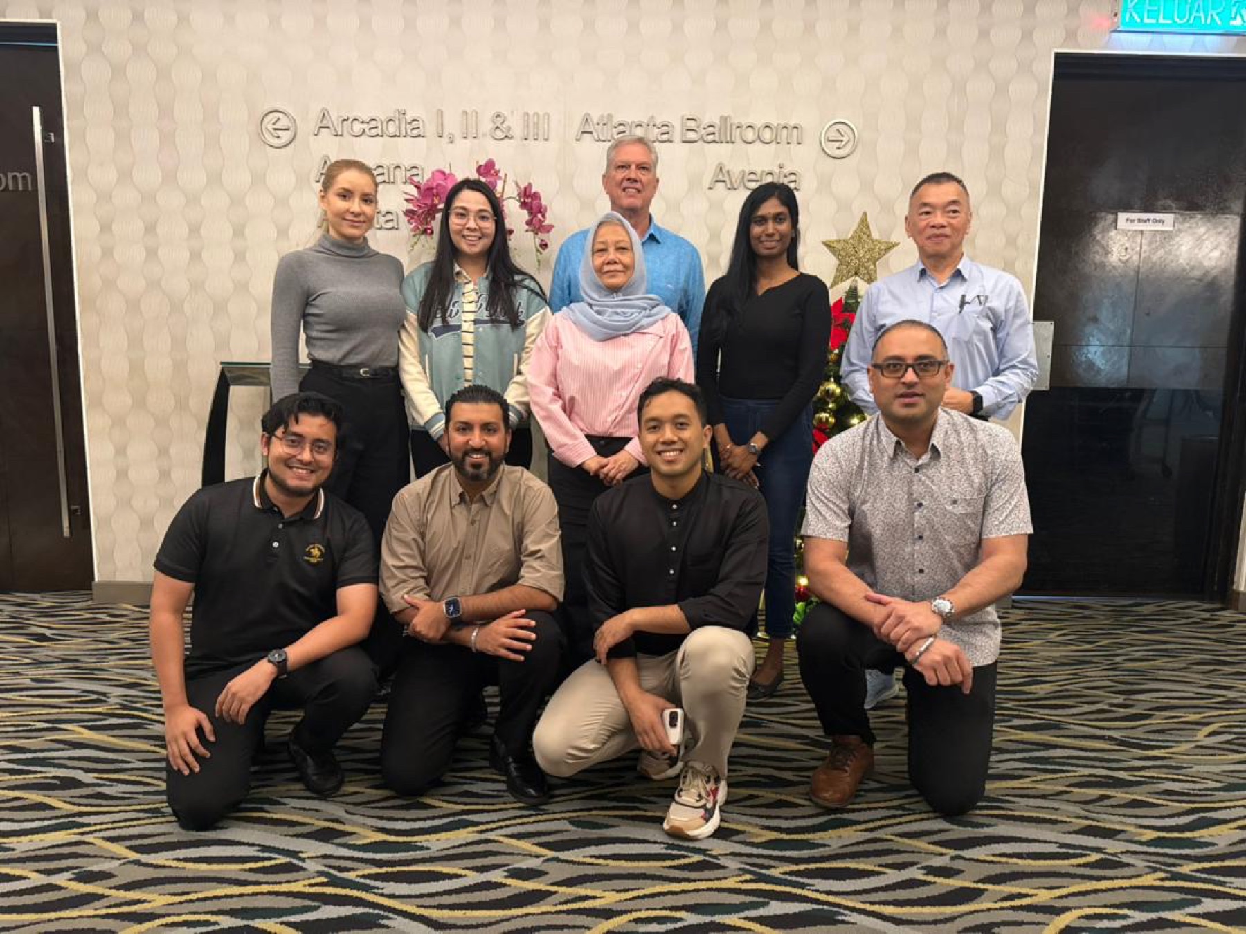 Professional training group photo