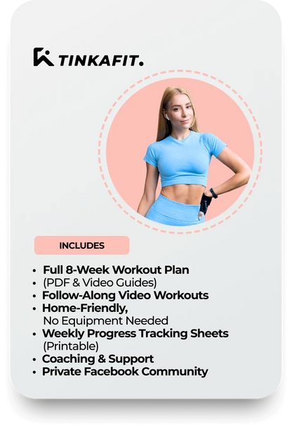 8-Week At-Home Fitness Plan | Burn Fat & Build Muscle (No Gym) - Tina Ka Fitness